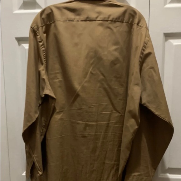 "Dino Lorenzo" Men's Light Brown, Longe Sleeve Shirt - Picture 2 of 4